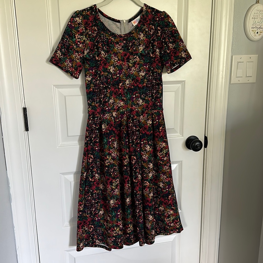 Lularoe floral dress with pockets